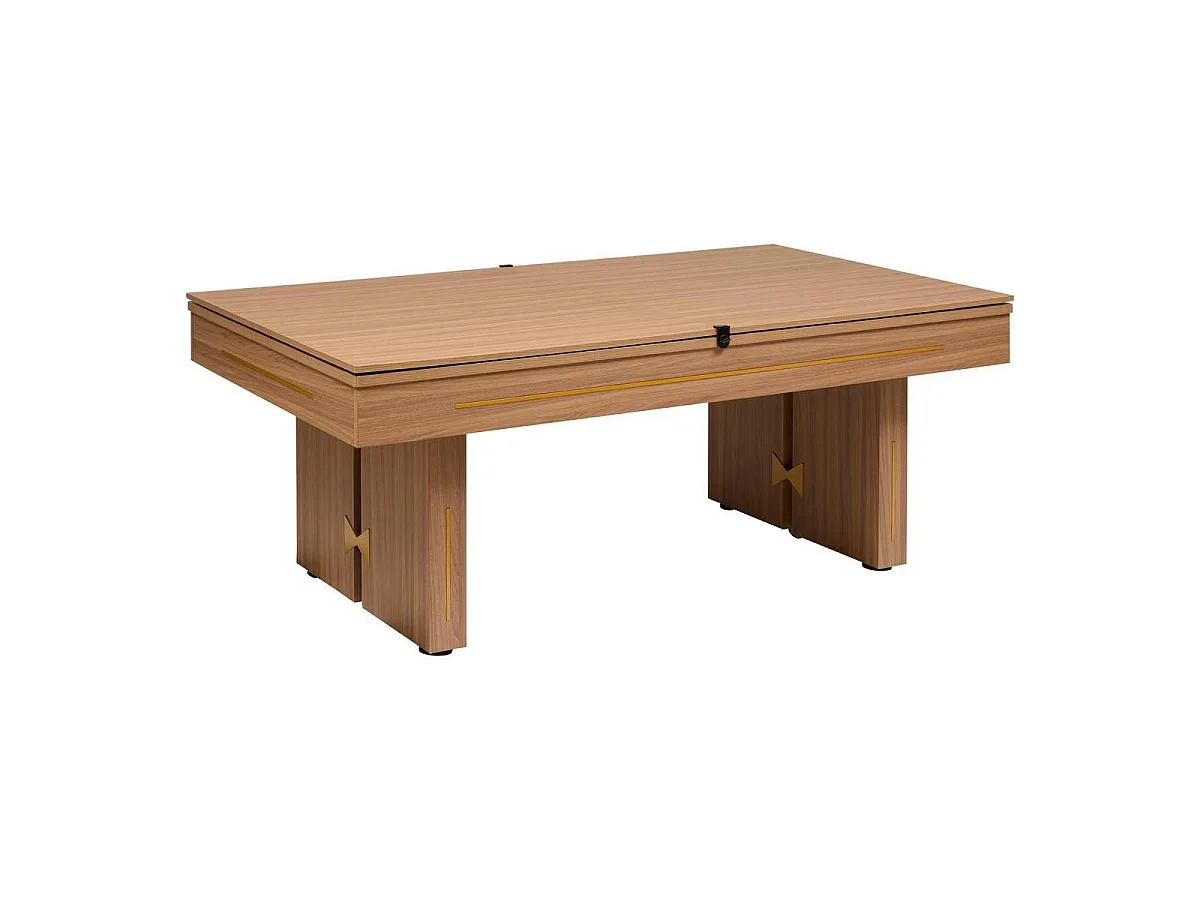 Table de Billard 3 en 1 "Dave" 215cm Marron