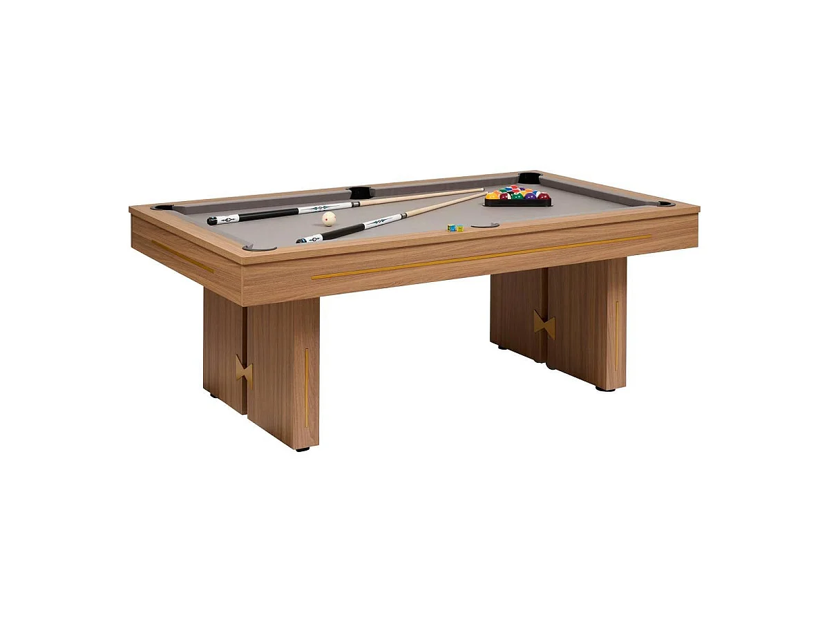 Table de Billard 3 en 1 "Dave" 215cm Marron