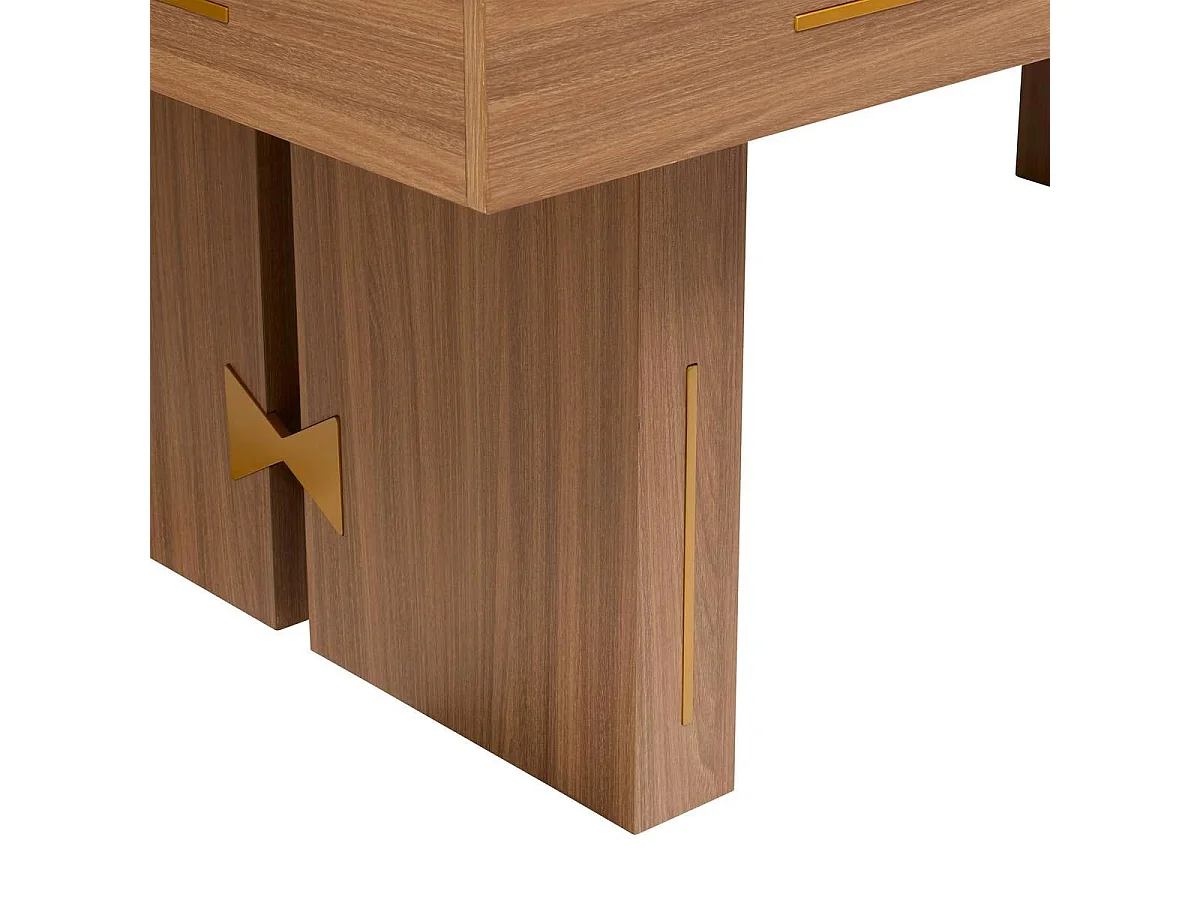 Table de Billard 3 en 1 "Dave" 215cm Marron