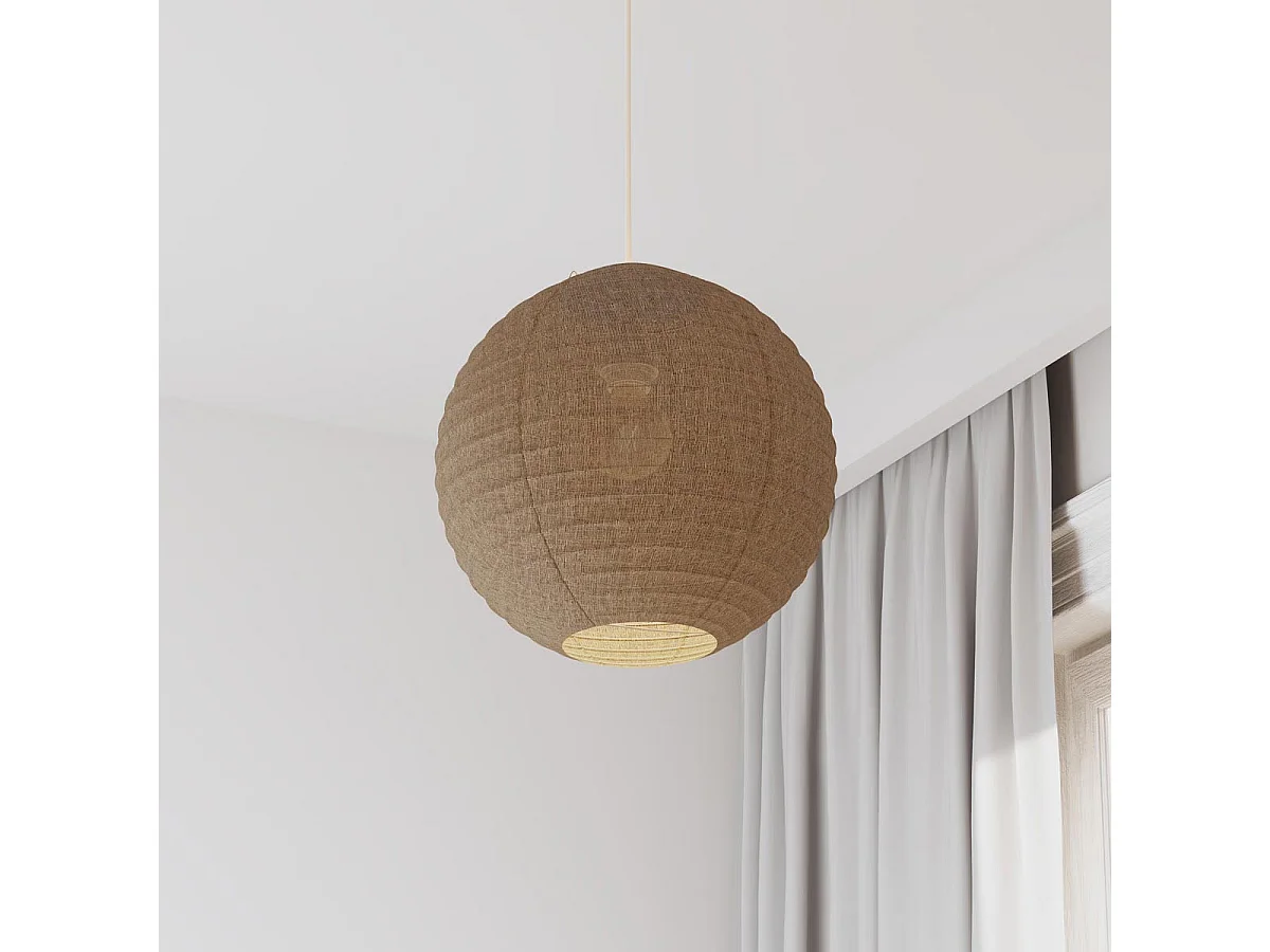 Lanterne Japonaise Boule "Jordy" 35cm Beige