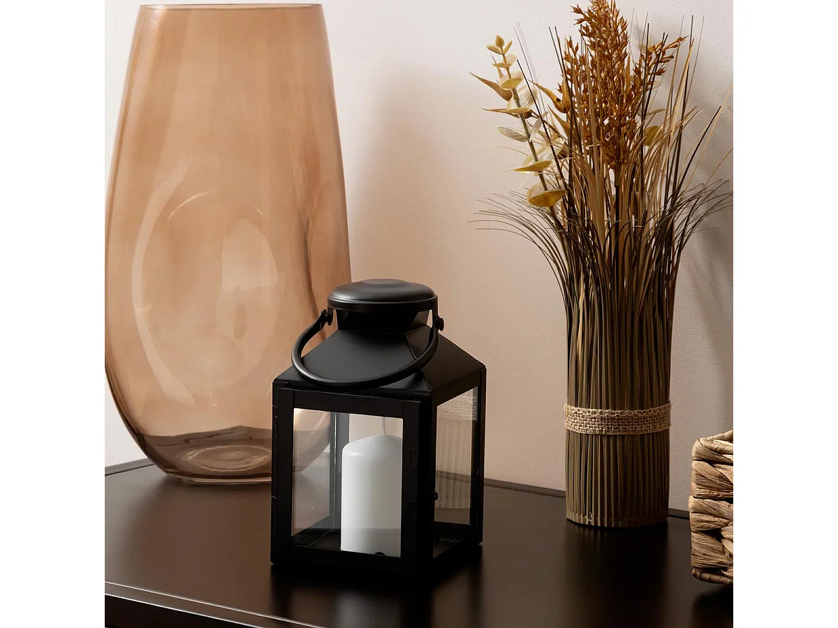 Lanterne en Métal "Winy" 17cm Noir
