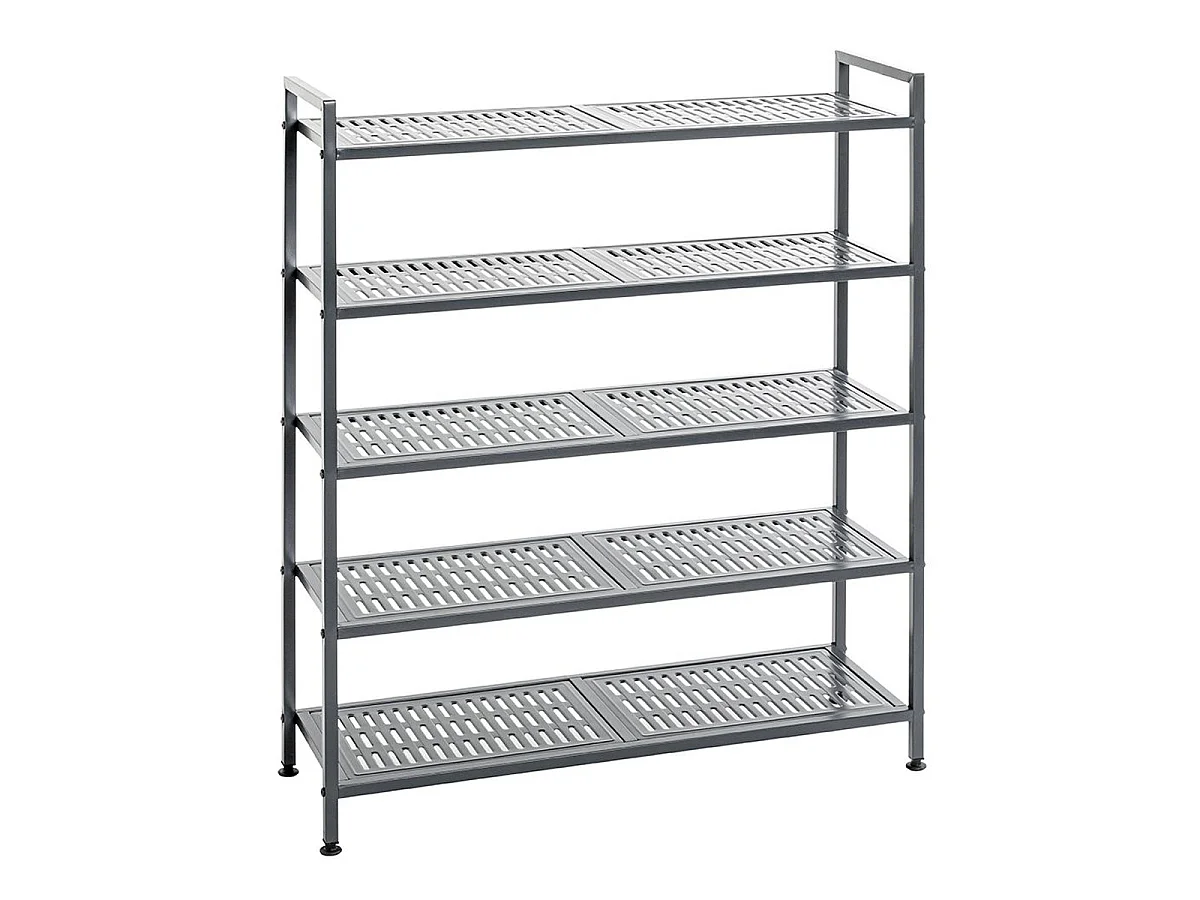 Étagère à Chaussures 5 Niveaux "Arthur" 90cm Anthracite
