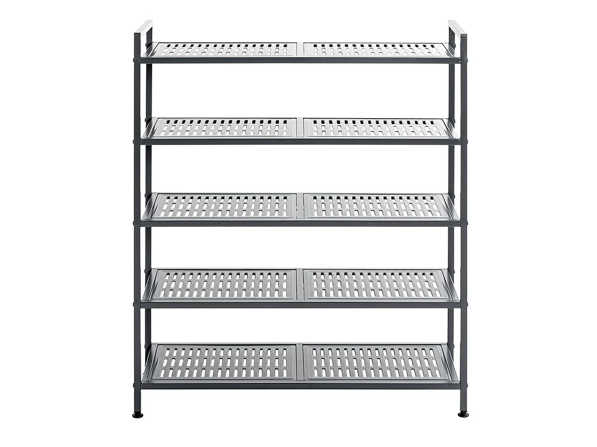 Étagère à Chaussures 5 Niveaux "Arthur" 90cm Anthracite