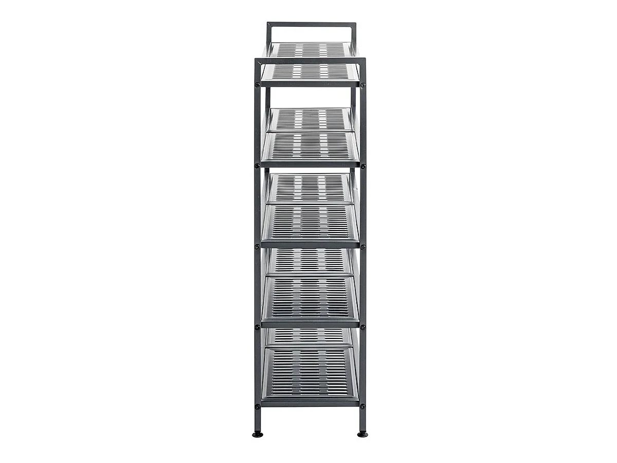 Étagère à Chaussures 5 Niveaux "Arthur" 90cm Anthracite