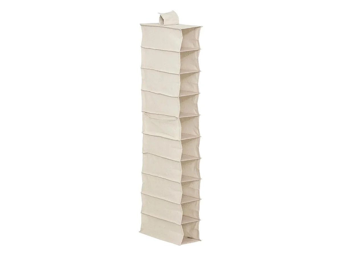 Range-Chaussures 10 Cases "Dressy" 128cm Beige