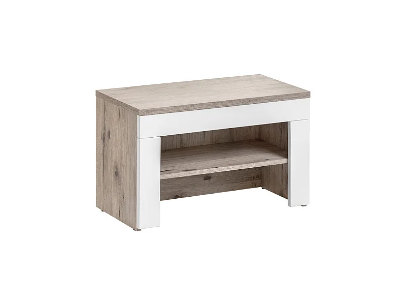 Meuble à Chaussures Bois avec Coussin "Gustavo" 60cm Naturel