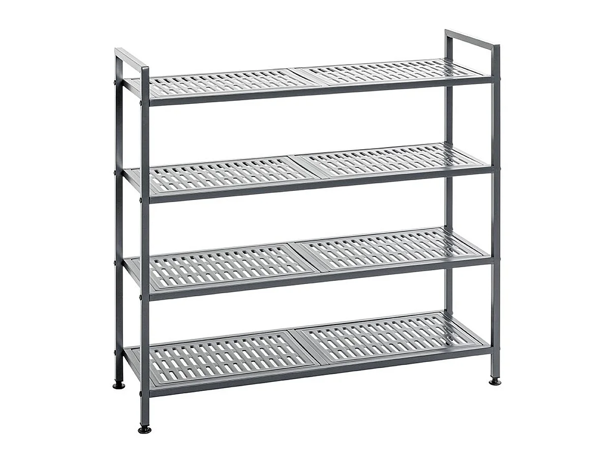 Étagère à Chaussures 4 Niveaux "Arthur" 73cm Anthracite
