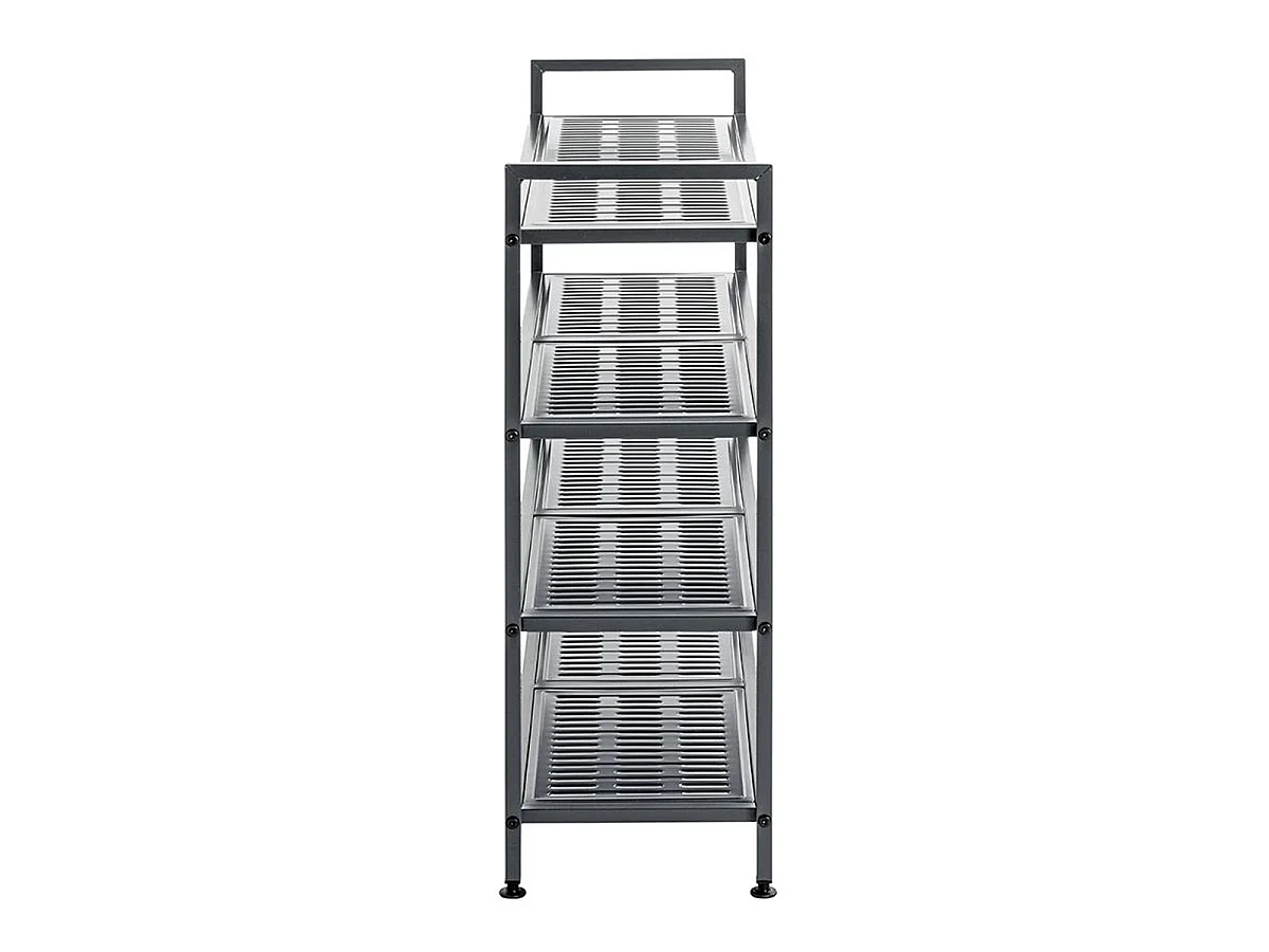 Étagère à Chaussures 4 Niveaux "Arthur" 73cm Anthracite