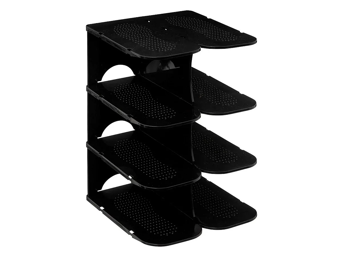 Range-Chaussures Empilable "4 Paires" 37cm Noir