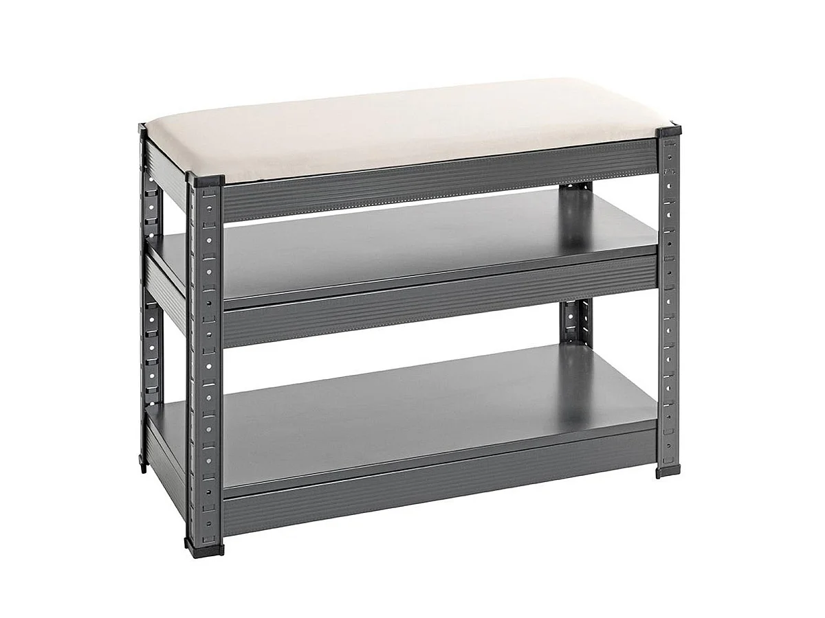 Banc Rangement à Chaussures "Oris" 60cm Anthracite