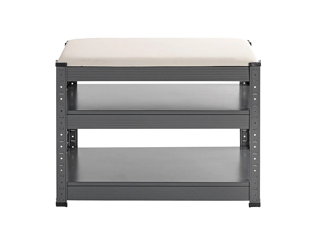 Banc Rangement à Chaussures "Oris" 60cm Anthracite
