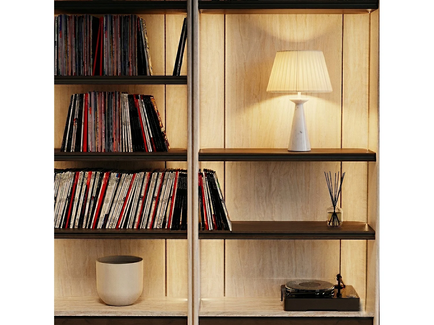 Lampe de table intérieur KONI WHITE MARBLE H35cm