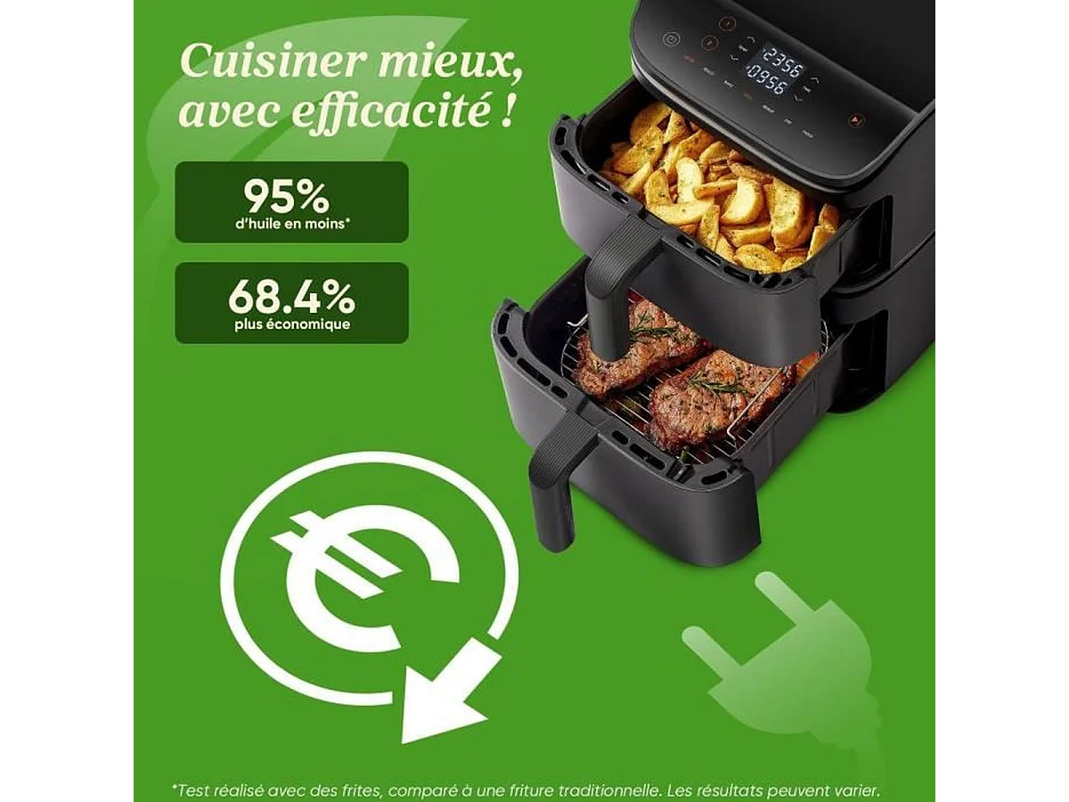COSORI Turbo Tower Chef Edition Friteuse à air verticale 10,8 L - Noir