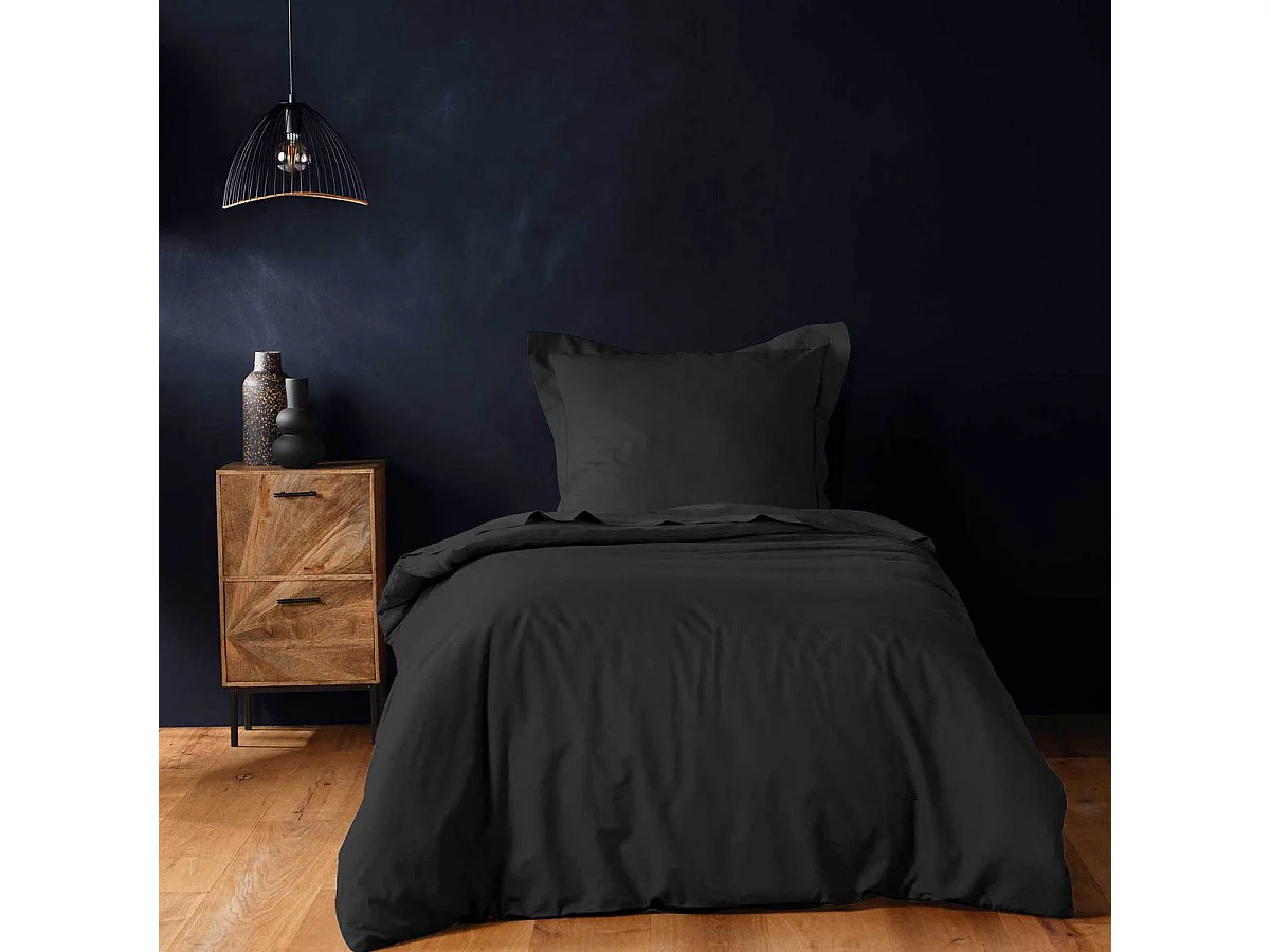 Housse de Couette "Lina" 140x200cm Noir
