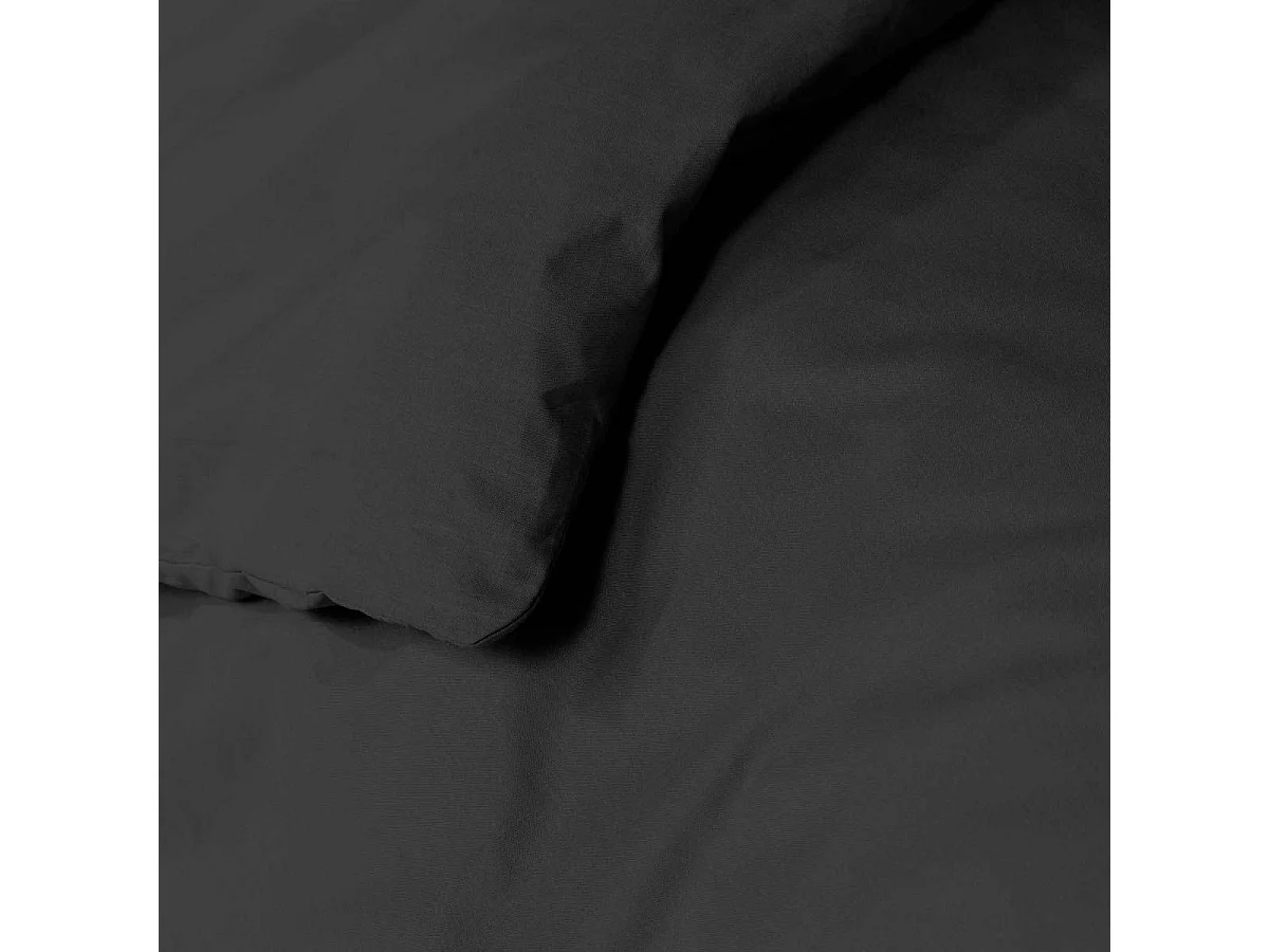 Housse de Couette "Lina" 140x200cm Noir
