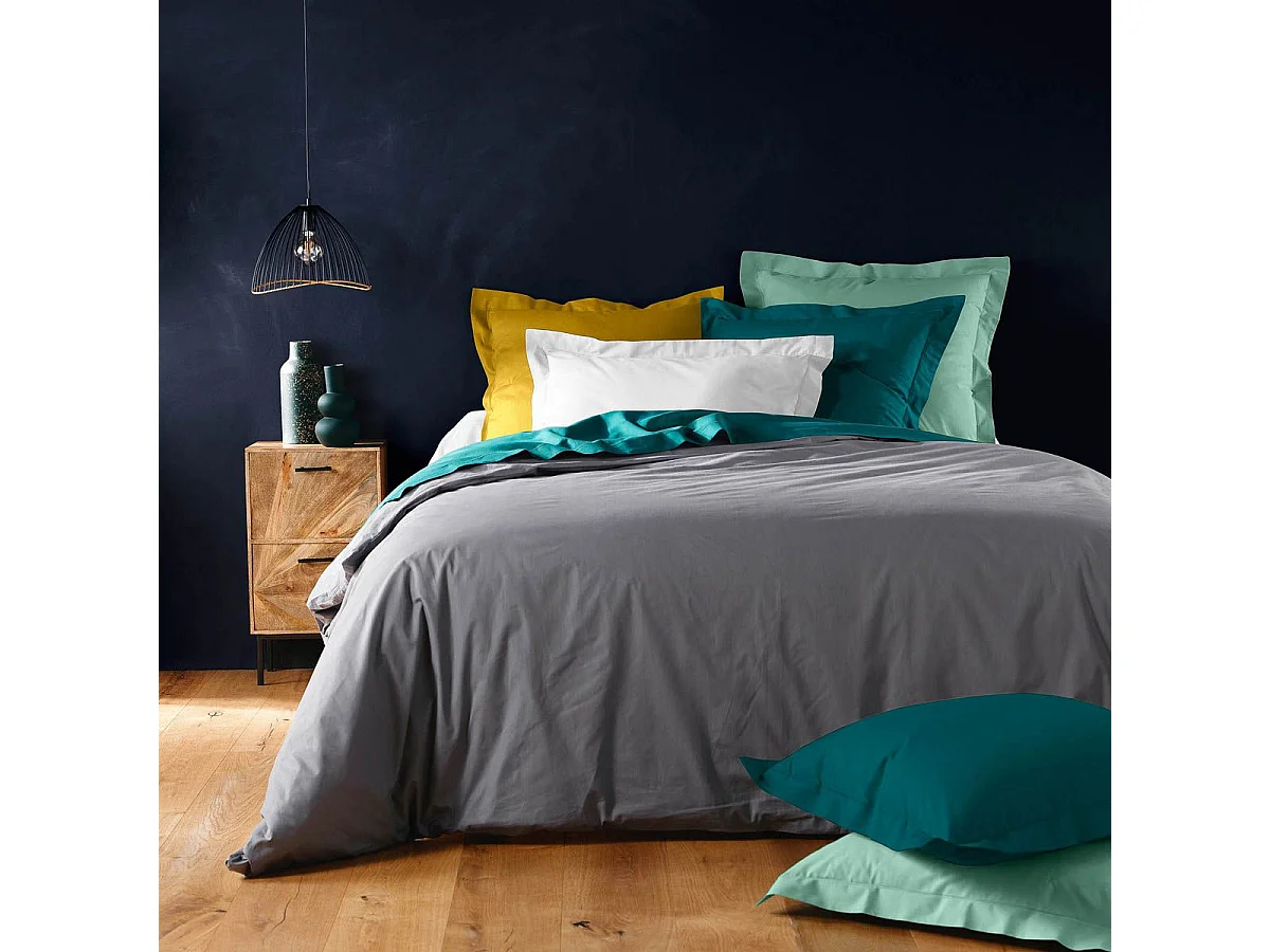 Housse de Couette "Lina" 140x200cm Anthracite