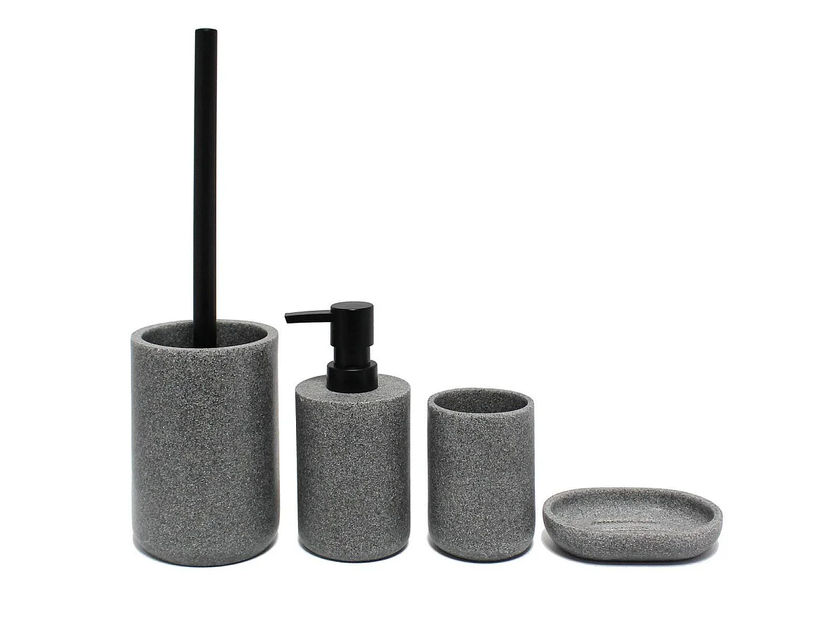 Distributeur de Savon "Granite" 16cm Gris