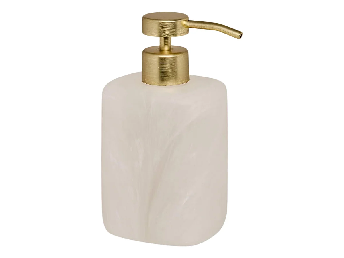 Distributeur de Savon en Résine "Cloudy" 370ml Blanc