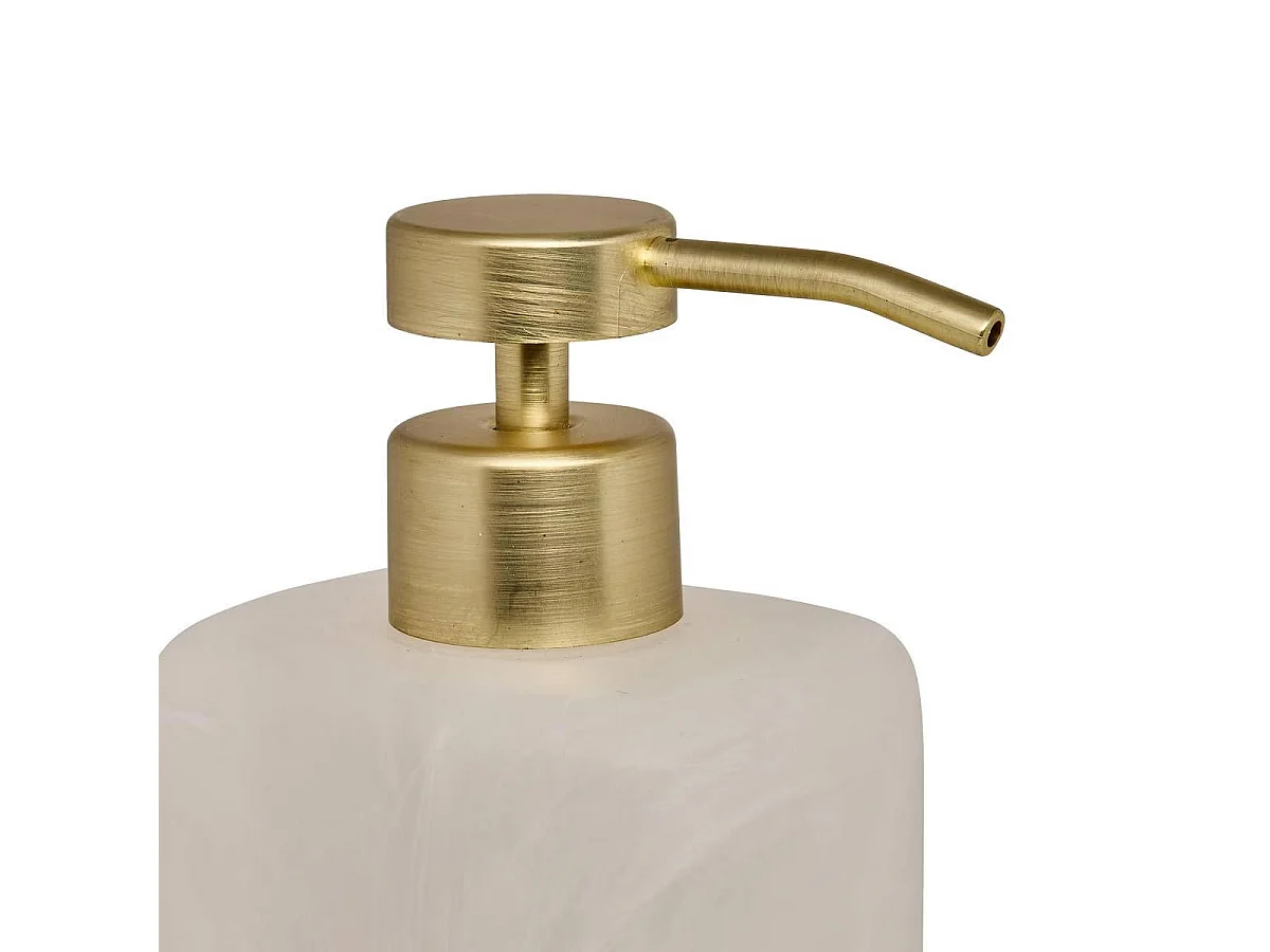 Distributeur de Savon en Résine "Cloudy" 370ml Blanc
