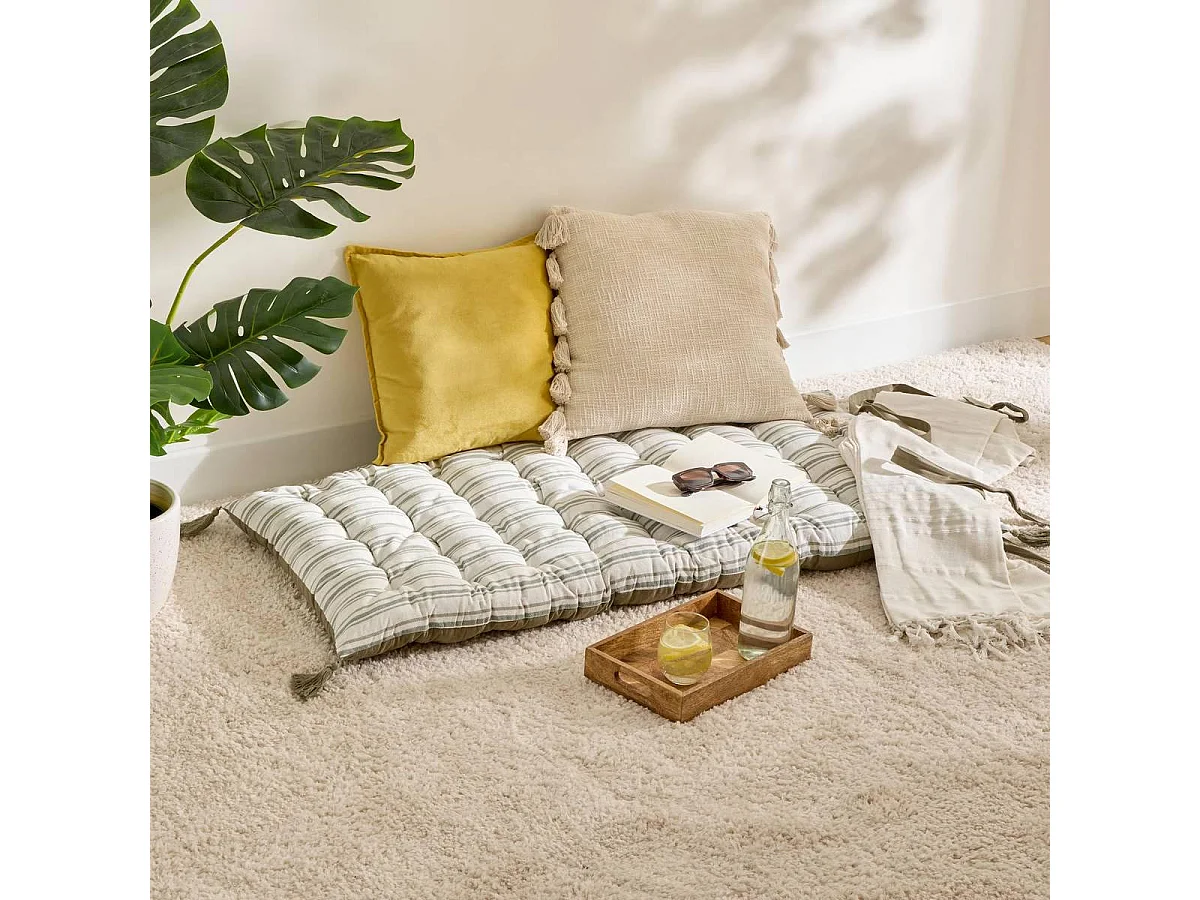 Matelas de Sol à Rayures "Groove" 60x120cm Vert