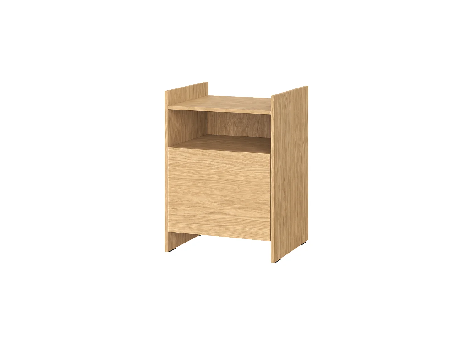 noo.ma Toopt Nachttisch aus Eiche, 40x55x35 cm, Stauraum, zum Selbstmontieren