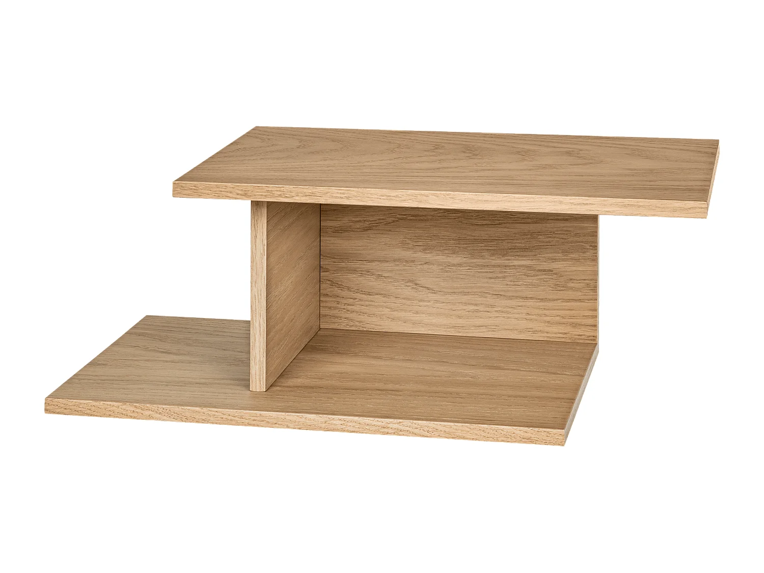 noo.ma Tann Nachttischregal aus Eichenfurnier 50x18x26 cm, Made in PL