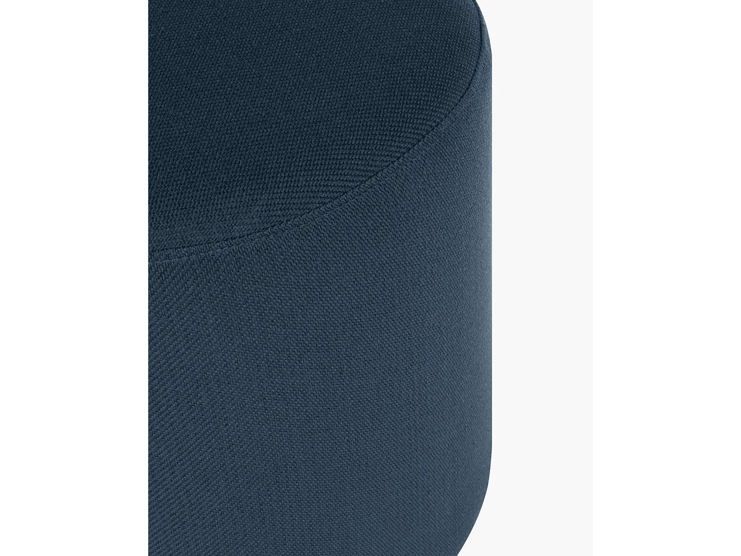 Pouf Folk grande - forno quadrato in tessuto Evening Blue, design minimal e moderno