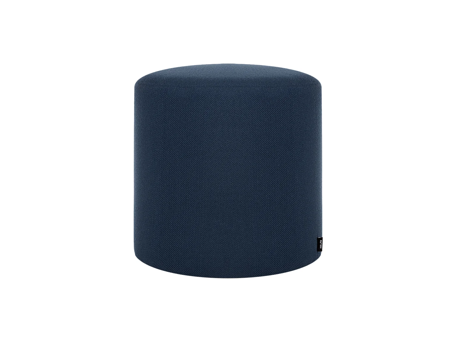 Pouf Folk grande - forno quadrato in tessuto Evening Blue, design minimal e moderno