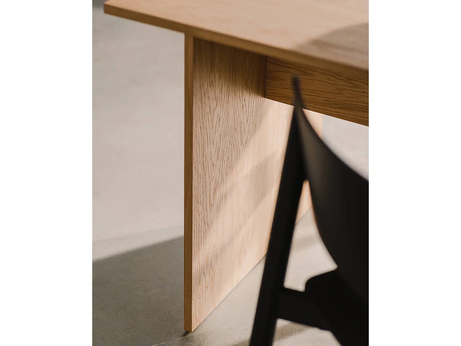 Hett Tafel 130 x 80 cm - Vulcano Black Oak, Melamine fineer