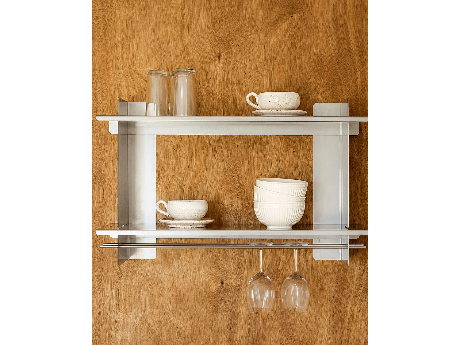 Tivo Regal 70 cm - Edelstahl Wandregal, minimalistisches Design