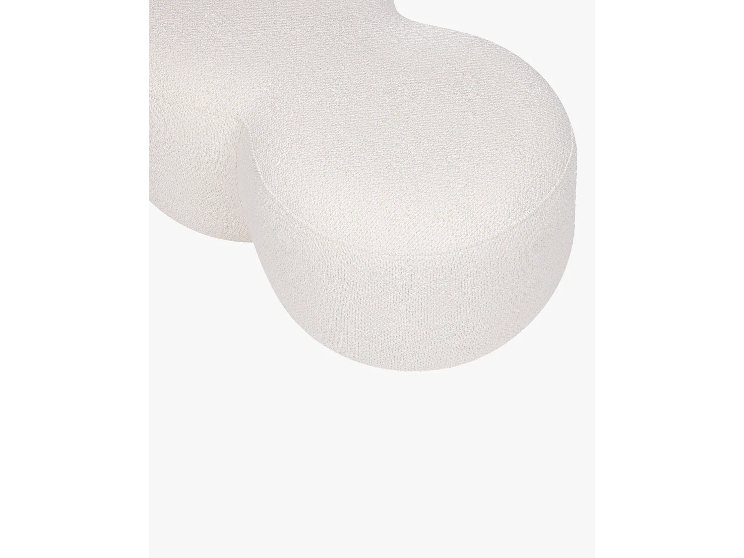 Pouf Umbo - pouf rond en polyester 100% moderne et polyvalent