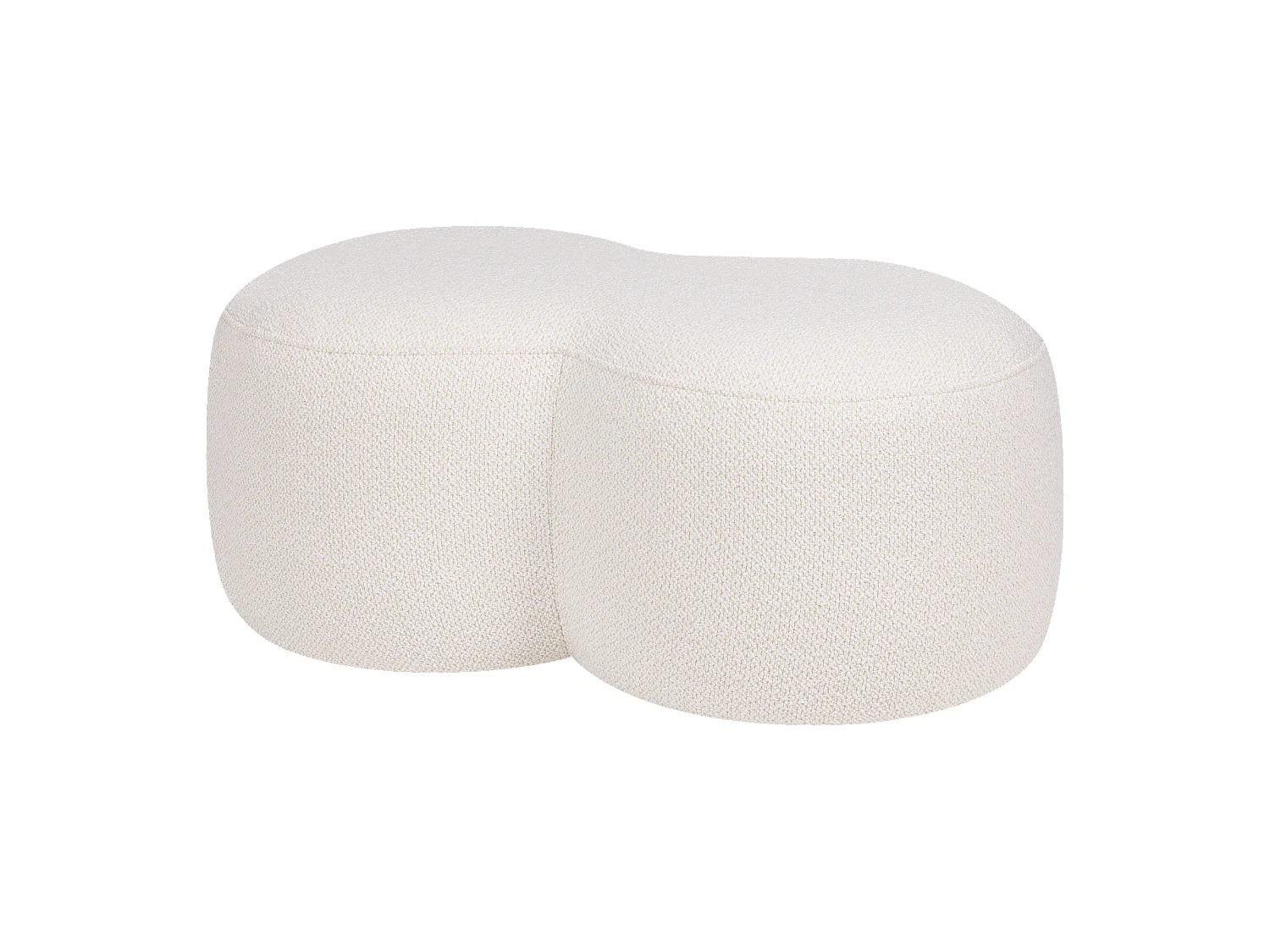 Pouf Umbo - pouf rond en polyester 100% moderne et polyvalent