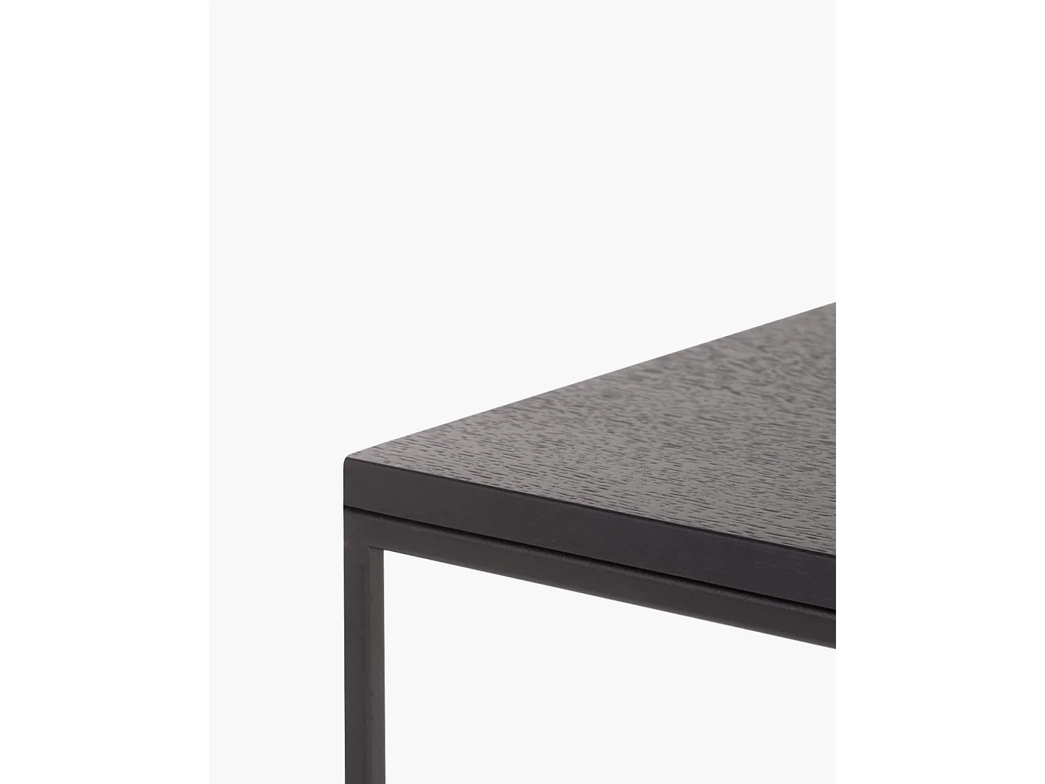 Pouf Feo - pouf carré minimaliste en chêne noir avec coussin en laine