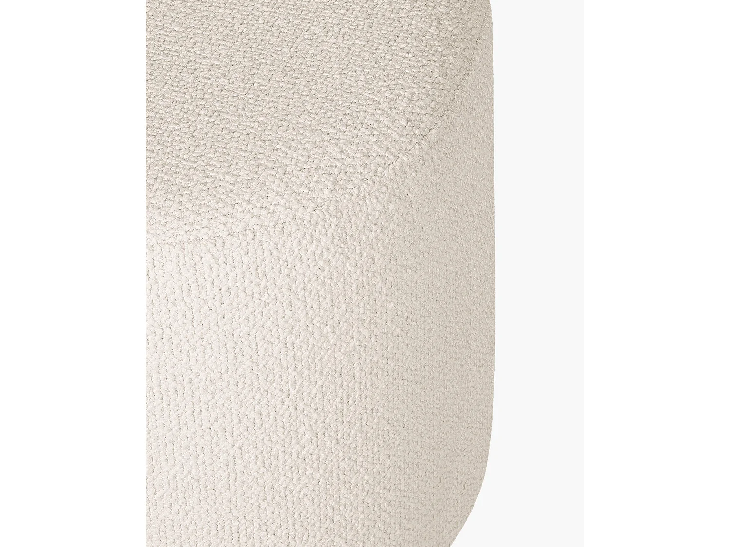 noo.ma Pouf Folk petit - carré 50x50x25 cm, minimaliste moderne