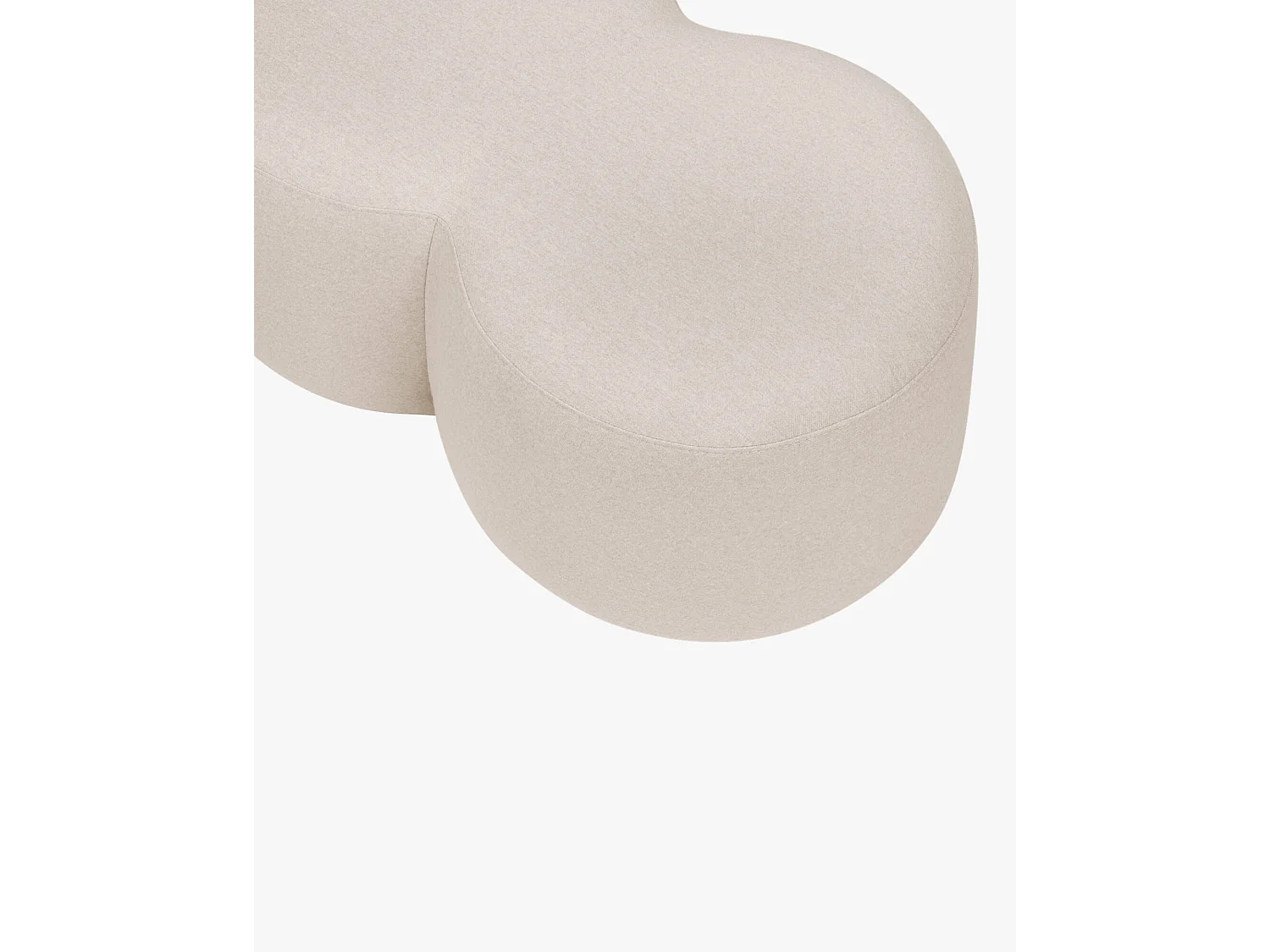 Pouf Umbo - pouf rond en polyester 100% moderne et polyvalent