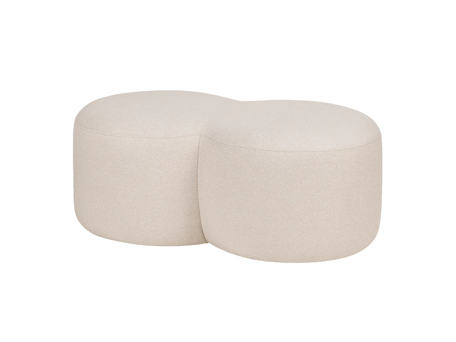 Pouf Umbo - pouf rond en polyester 100% moderne et polyvalent