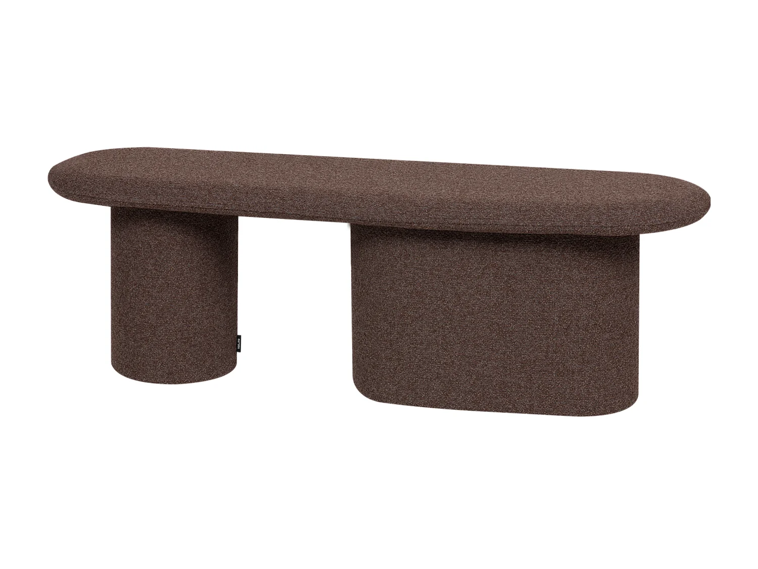 Rull Bank - gepolsterte Wolloptik, 130 x 36 x 39,6 cm