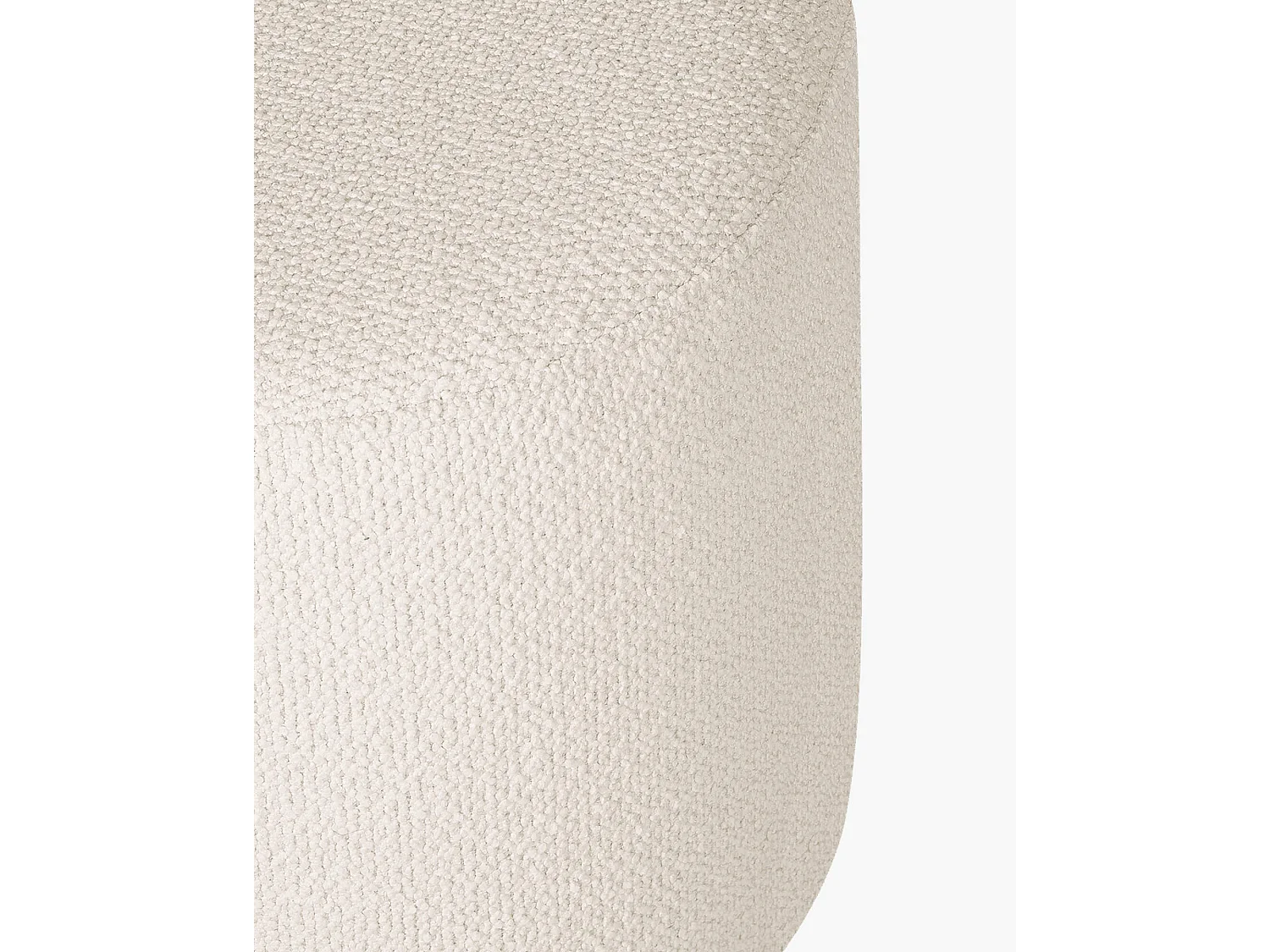 Pouf Folk grand - noo.ma, pouf carré minimaliste en tissu haute qualité 70x70x25 cm