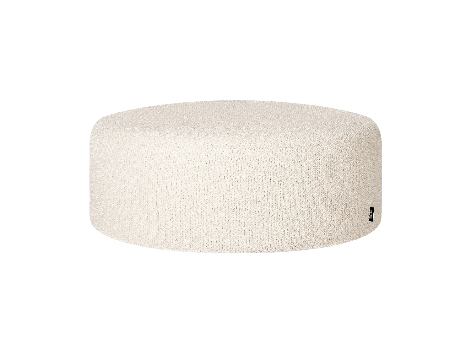 Pouf Folk grand - noo.ma, pouf carré minimaliste en tissu haute qualité 70x70x25 cm