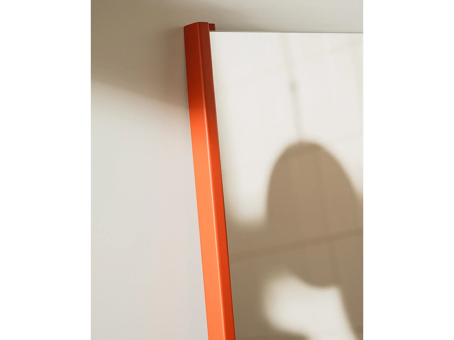 Miroir mural Lun - cadre bicolore ou chêne, 166 x 49 x 4 cm