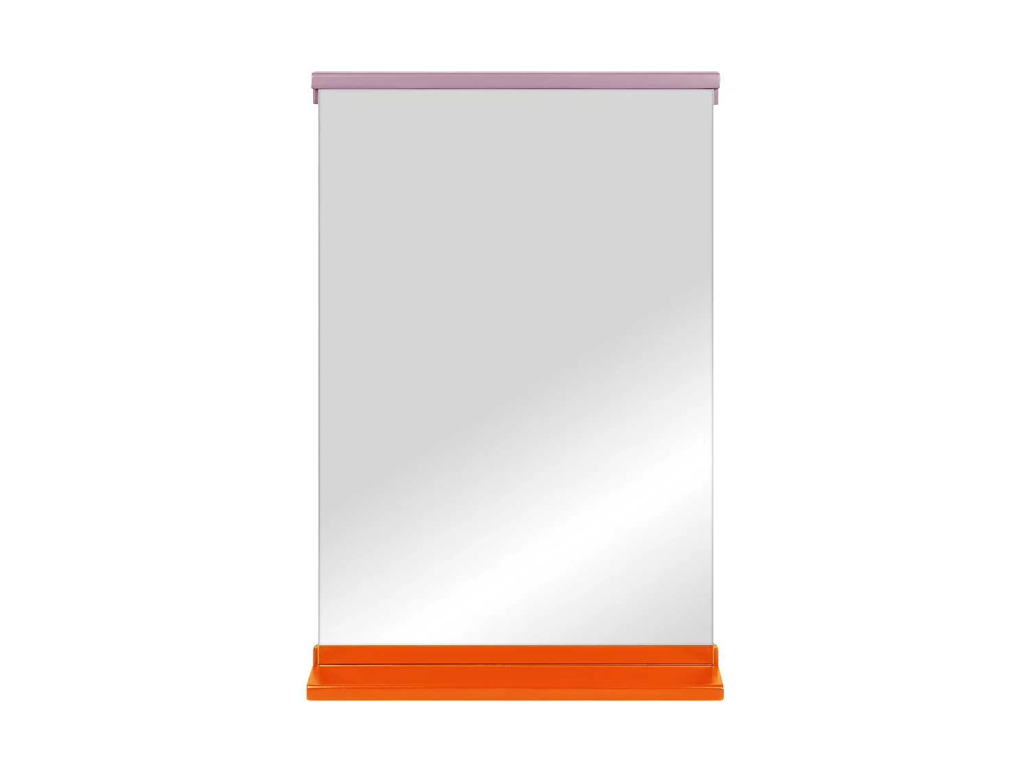 noo.ma spiegel 75 x 50 cm - houten kader, tweekleurig minimalistisch ontwerp