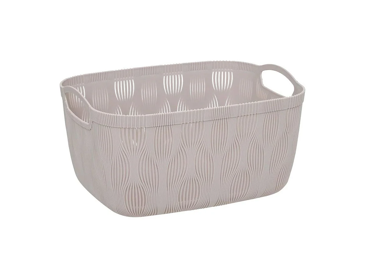 Panier de Rangement Design "Leaf" 15L Beige