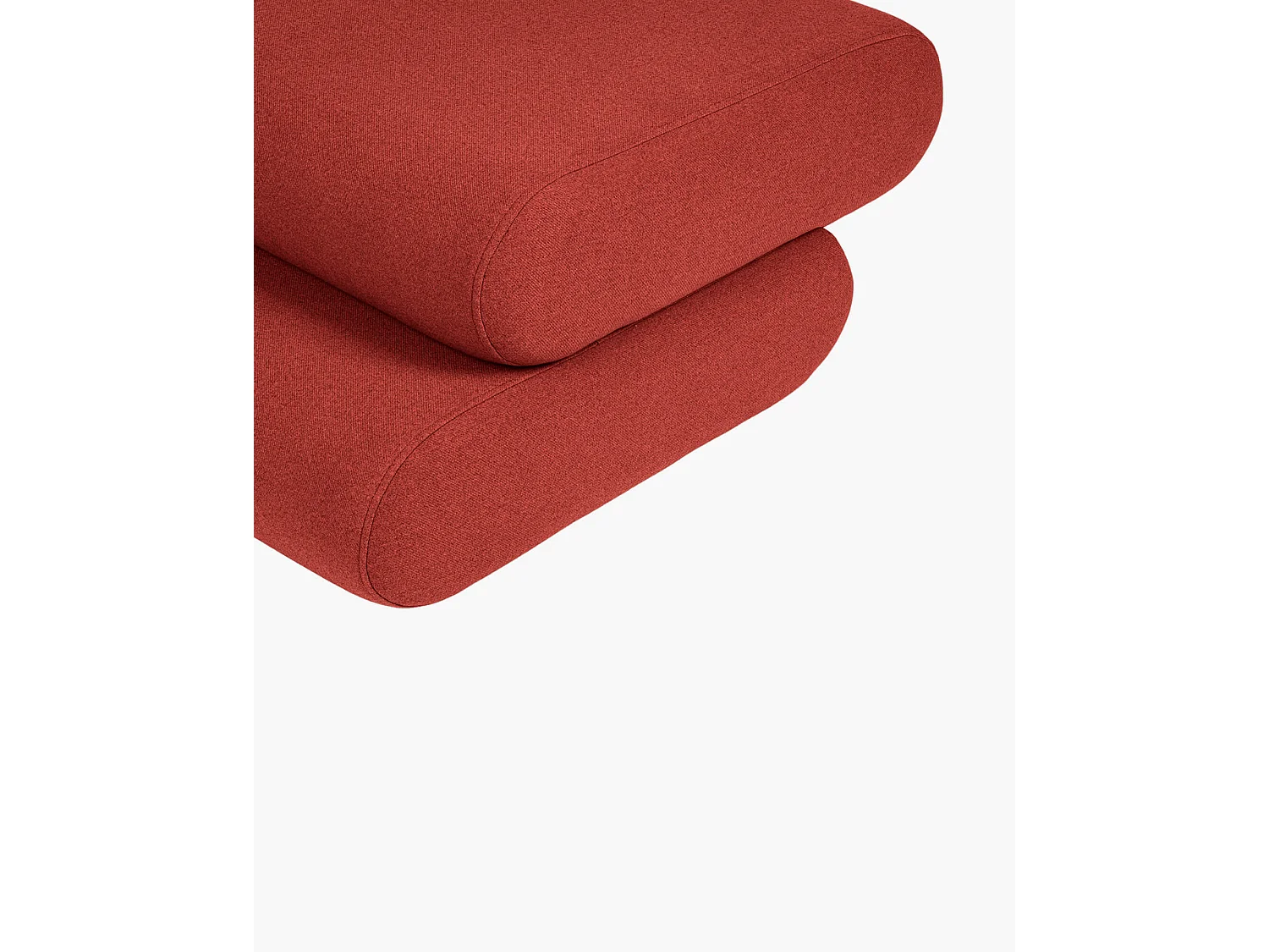 Pouf Taso - pouf rectangulaire moderne, tissu haute qualité