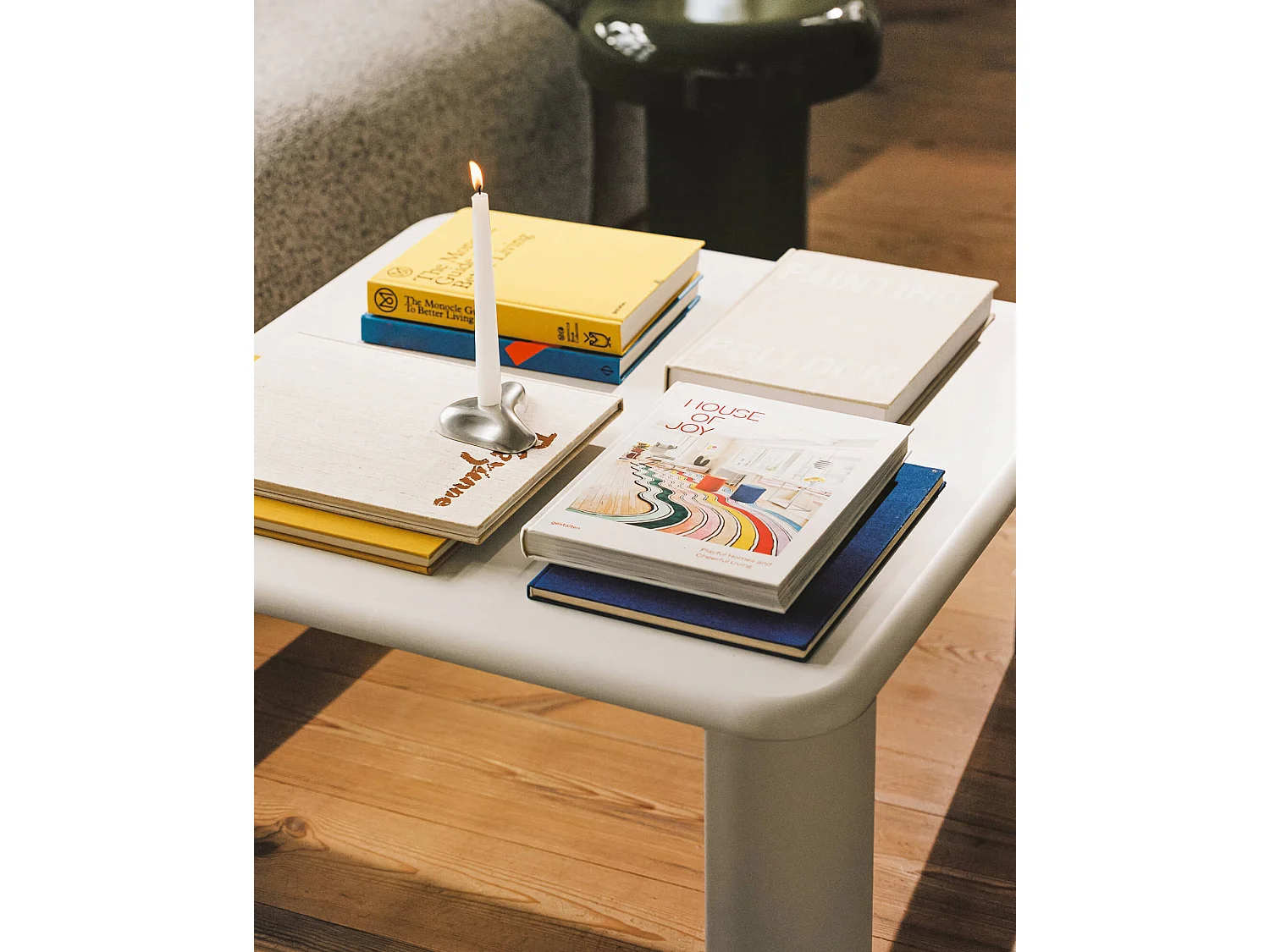 Fli Salontafel 80x80x40 cm - Vulcano Black, Matt, Board en Metaal