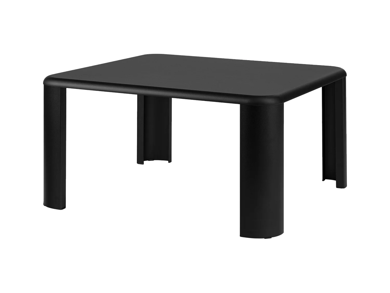 Fli Salontafel 80x80x40 cm - Vulcano Black, Matt, Board en Metaal