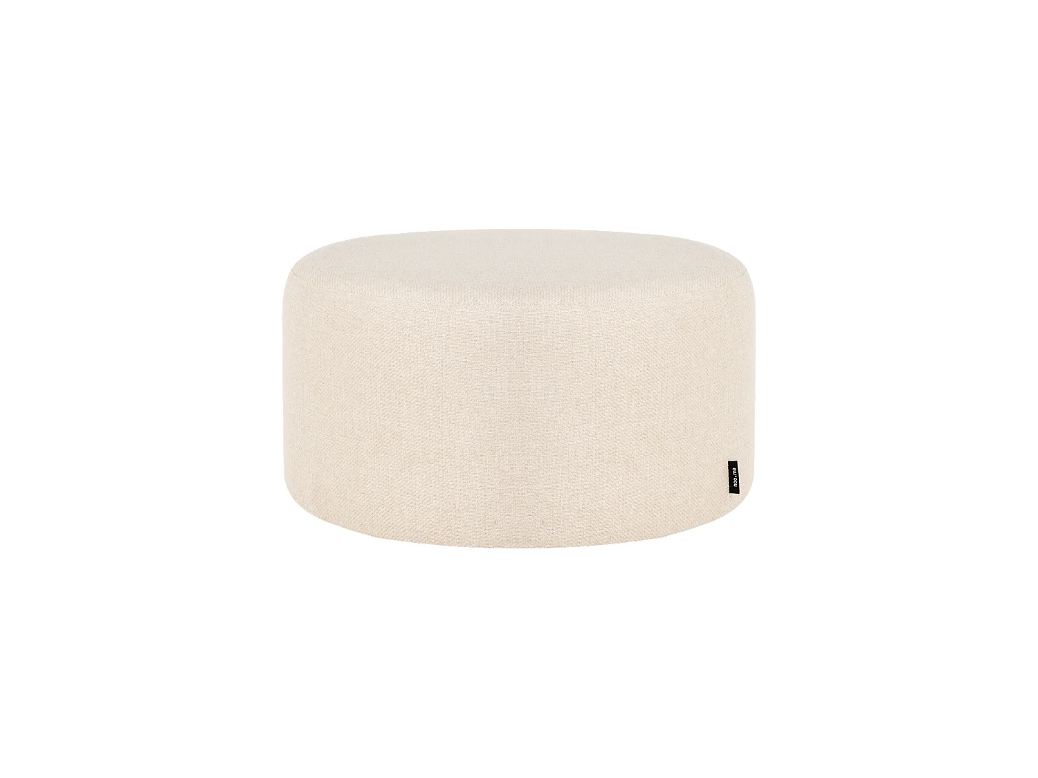 noo.ma Pouf Folk petit - carré 50x50x25 cm, minimaliste moderne