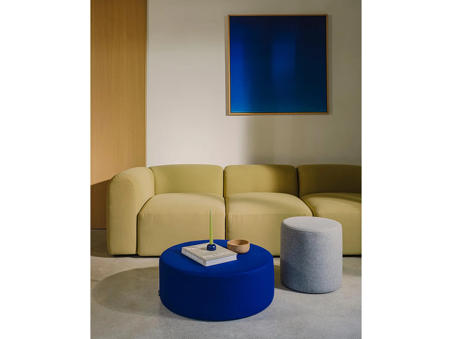 noo.ma Folk Poef hoog - minimalistische vierkante hocker 40x40x40 cm
