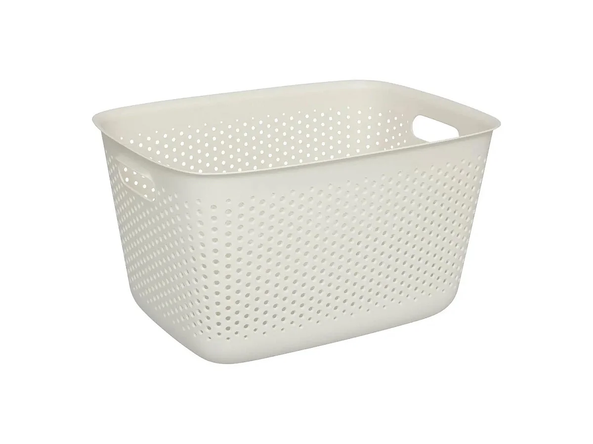 Panier de Rangement "Tila" 17L Crème