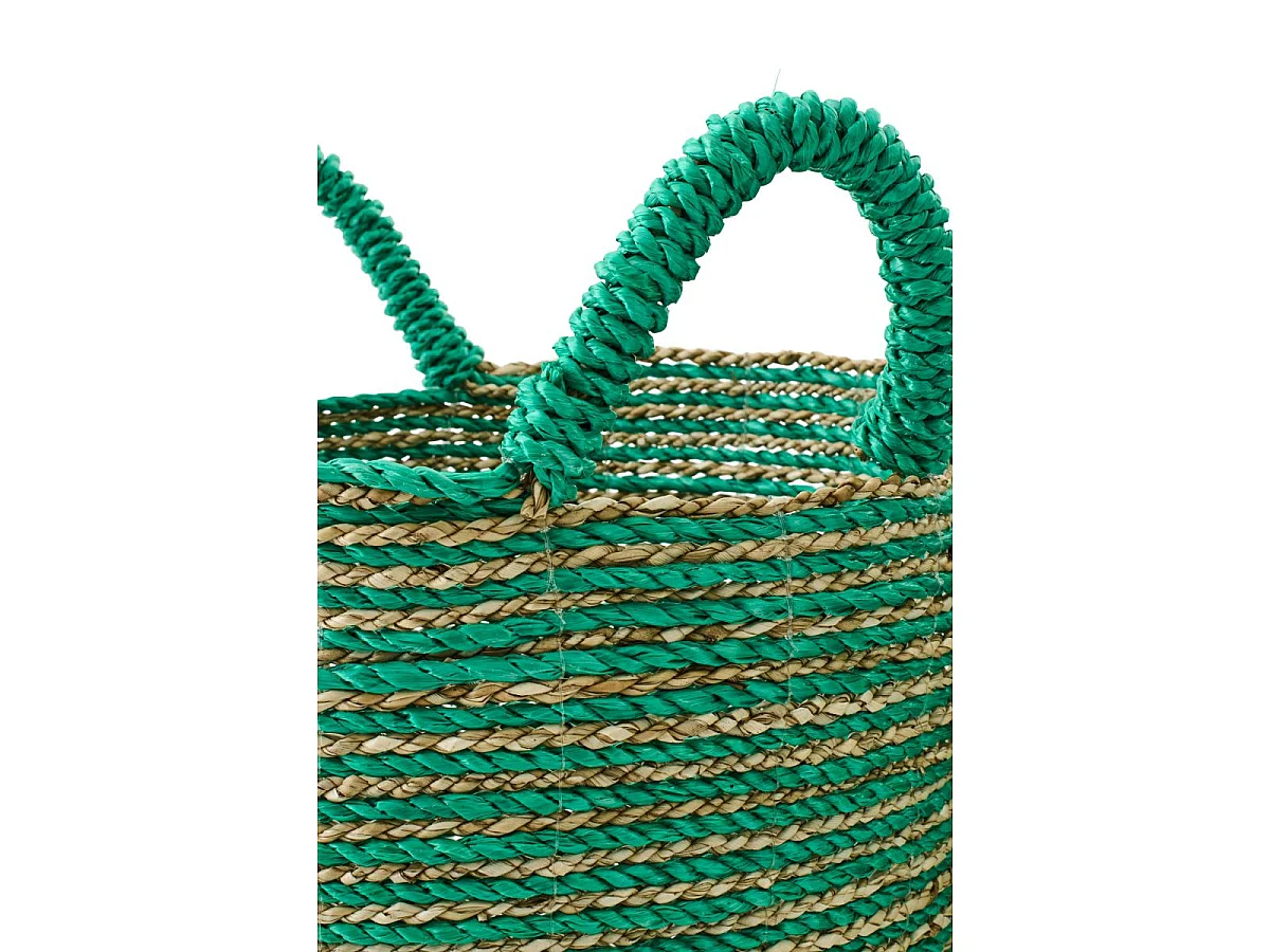 Lot de 3 Paniers de Rangement "Van" 57cm Vert Foncé