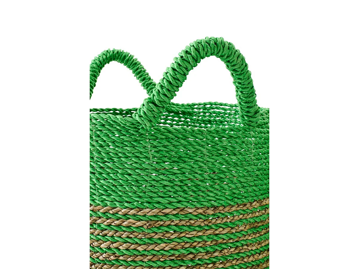 Lot de 3 Paniers de Rangement "Van" 57cm Vert